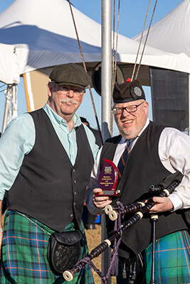 Charleston Scottish Games Trophy presentation