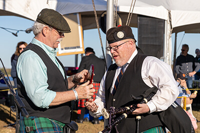 Charleston Scottish Games Trophy presentation