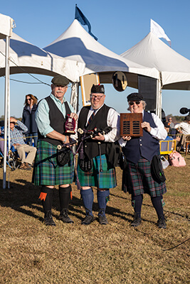 Charleston Scottish Games Trophy presentation