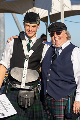 Charleston Scottish Games Trophy presentation