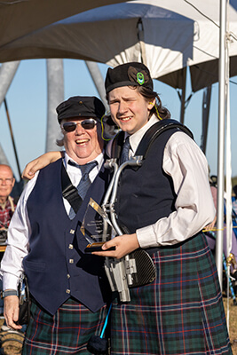 Charleston Scottish Games Trophy presentation