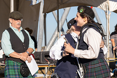 Charleston Scottish Games Trophy presentation